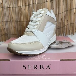 New In Box Neutral Wedge Sneakers